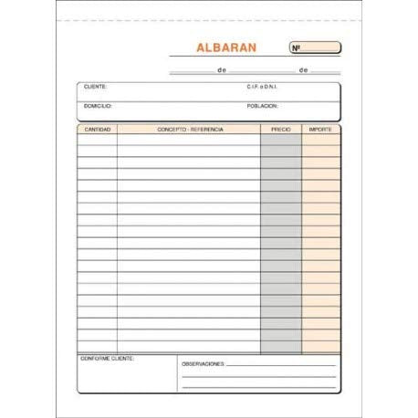 Plus Office Talonario Plus Albarán 4º Nat.Duplica, Libro, Talonario, Duplicado, White