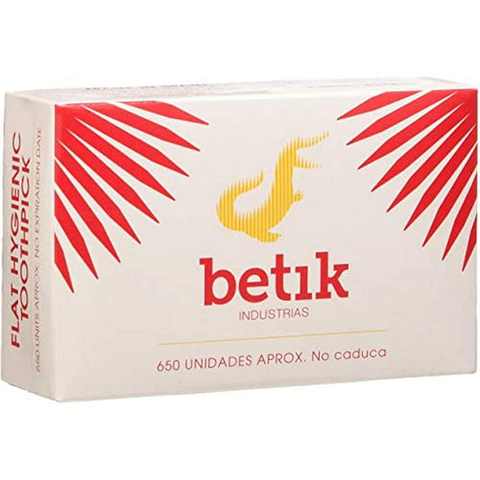 Betik 000010038, Palillo Dental, 65×1,3 mm, Pack de 650 Unidades Aprox.
