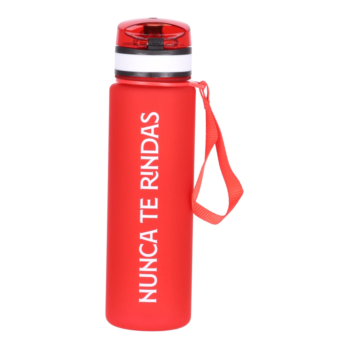 Botella deportiva oficial del Sevilla FC | CYP BRANDS - Botella de 650 ml, plástico sin BPA primera calidad, color roja, cierre de seguridad // Ref: B12-16S