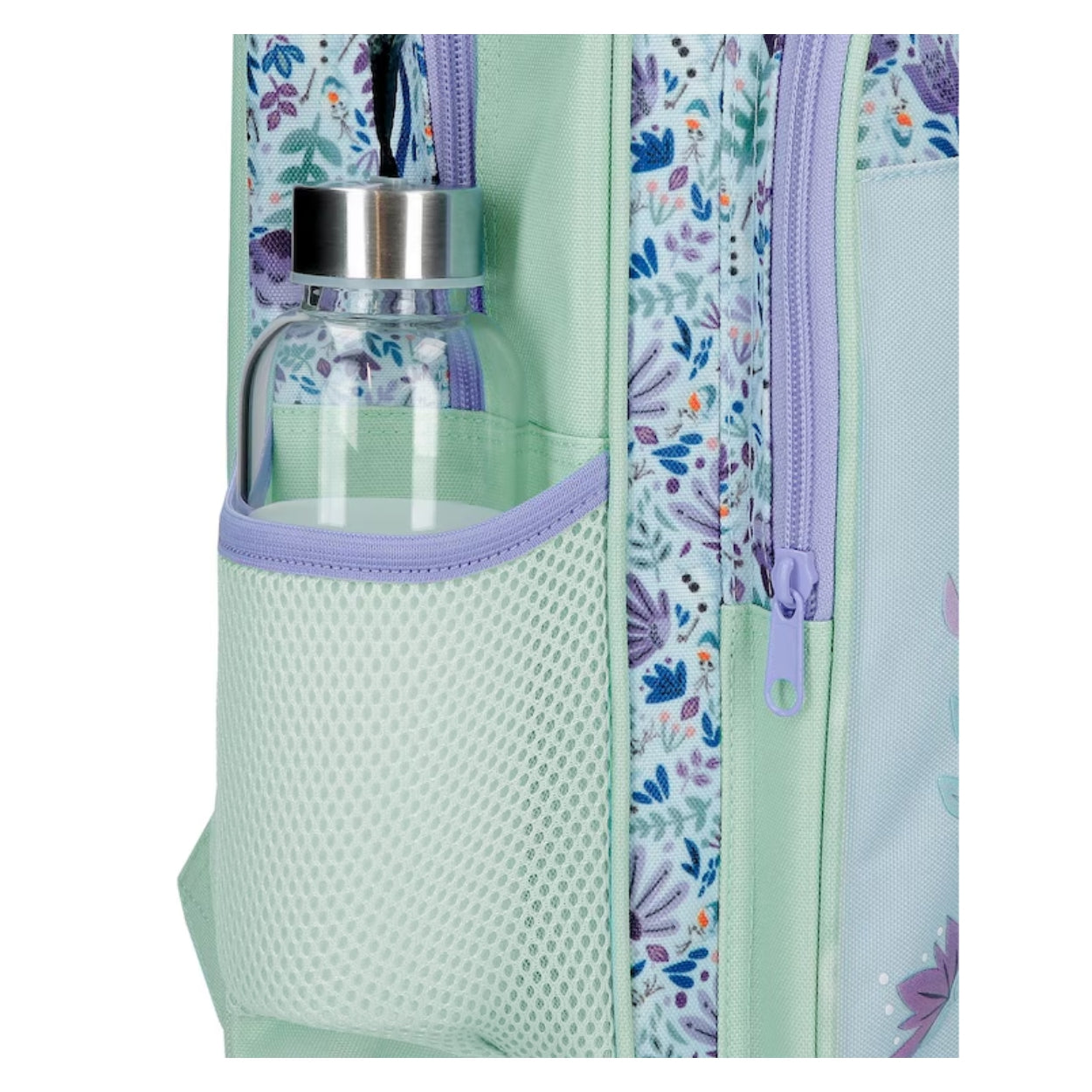 Mochila infantil Frozen, producto oficial de Disney | NEXTDOOR - Mochila escolar, 30 cm, adaptable a carro, bolsillos de malla laterales, cierres de cremallera, asas ergonómicas // Ref: 4942D2