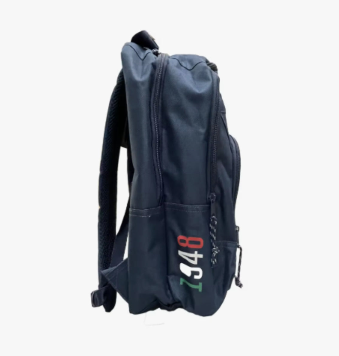 Mochila escolar Diadora 'Bandera Italiana' | SAFTA - Triple Compartimento y Malla Portabotellas, azul marino, 42 cm