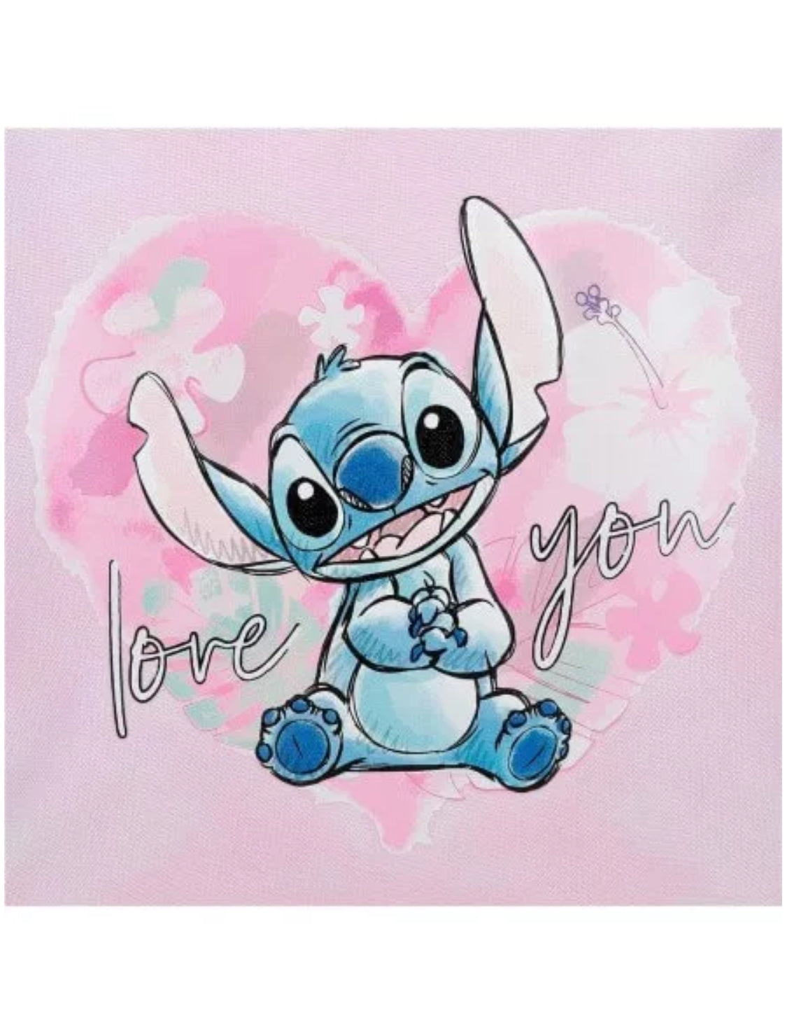 Portatodo Stitch 'Heart', oficial Disney | JOUMMA - Portatodo triple con asa lateral, cierre cremallera, rosa // Ref: JOUM610078407070