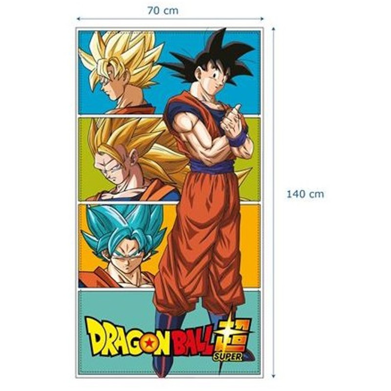 Toalla microfibra Dragon Ball Super 'Sun City' | 70x140 cm, 100% poliéster