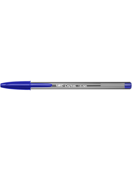 Bolígrafo BIC Cristal, azul , caja de 50 unidades