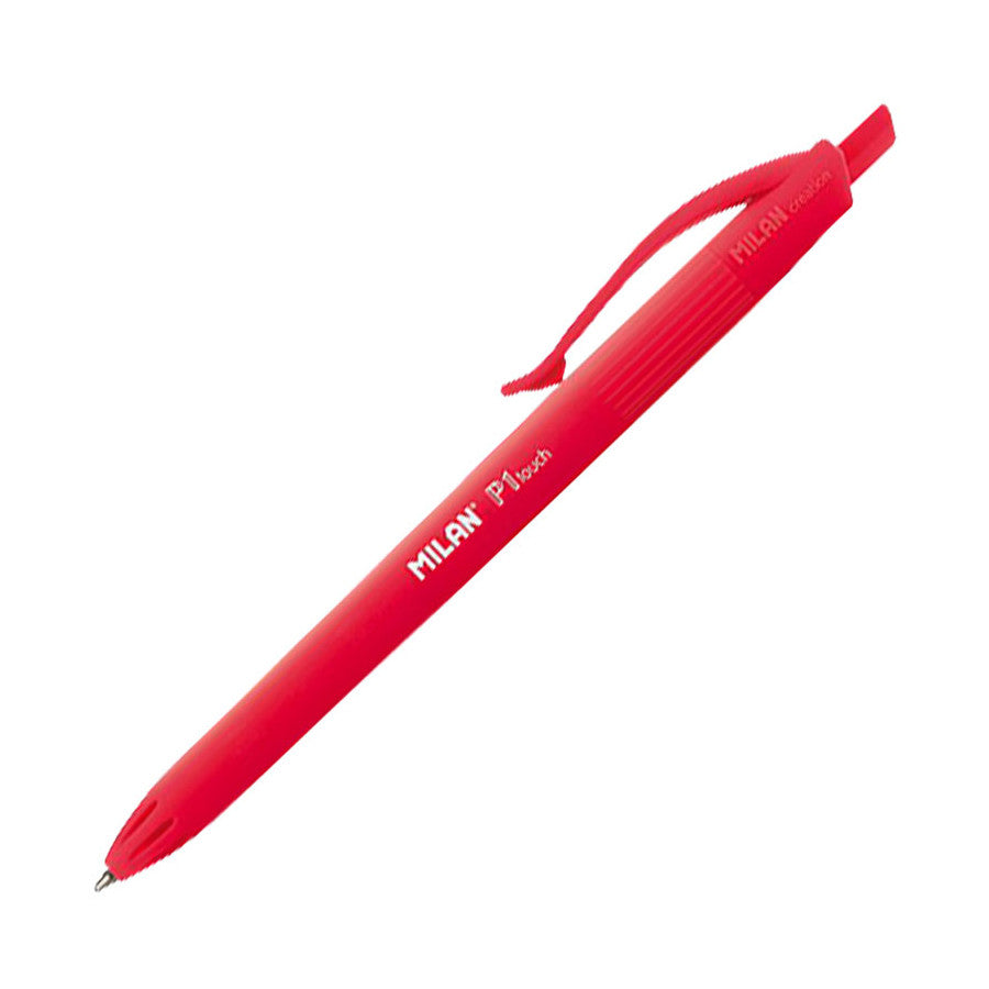 Bolígrafo MILAN 'P1 touch', rojo, caja 25 unidades