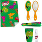 Kids Licensing Set de baño / neceser infantil de PVC transparente, decoración de dinosaurio, ideal para niños (excursiones, viajes, etc...) - 5 piezas