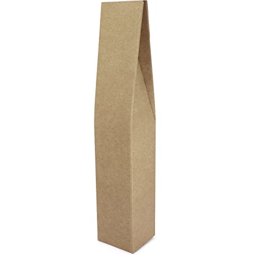 Fixo Pack 18400. Pack de 5 Estuches Para 1 Botella de Vino 75cc. Cartón, 75x75x420mm