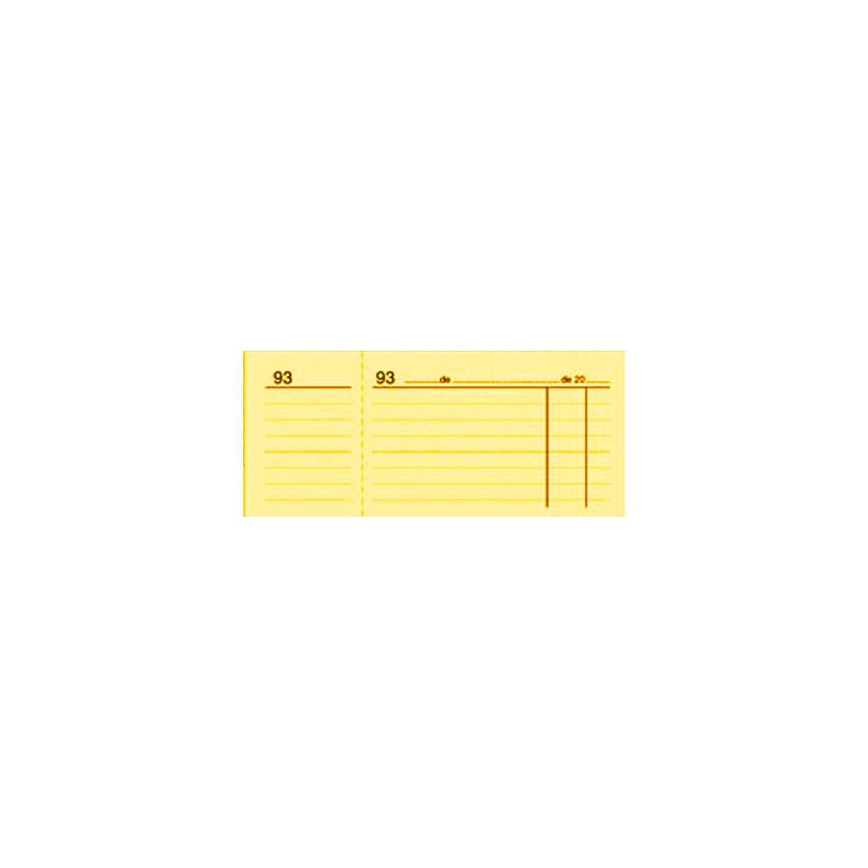 Talonario Caja numerado rayado mod. 24.003, 100 hojas | PRAXT'ON - Pack de 20 unidades, caja, numerado y rayado, del 1 al 100 // Varios colores disponibles