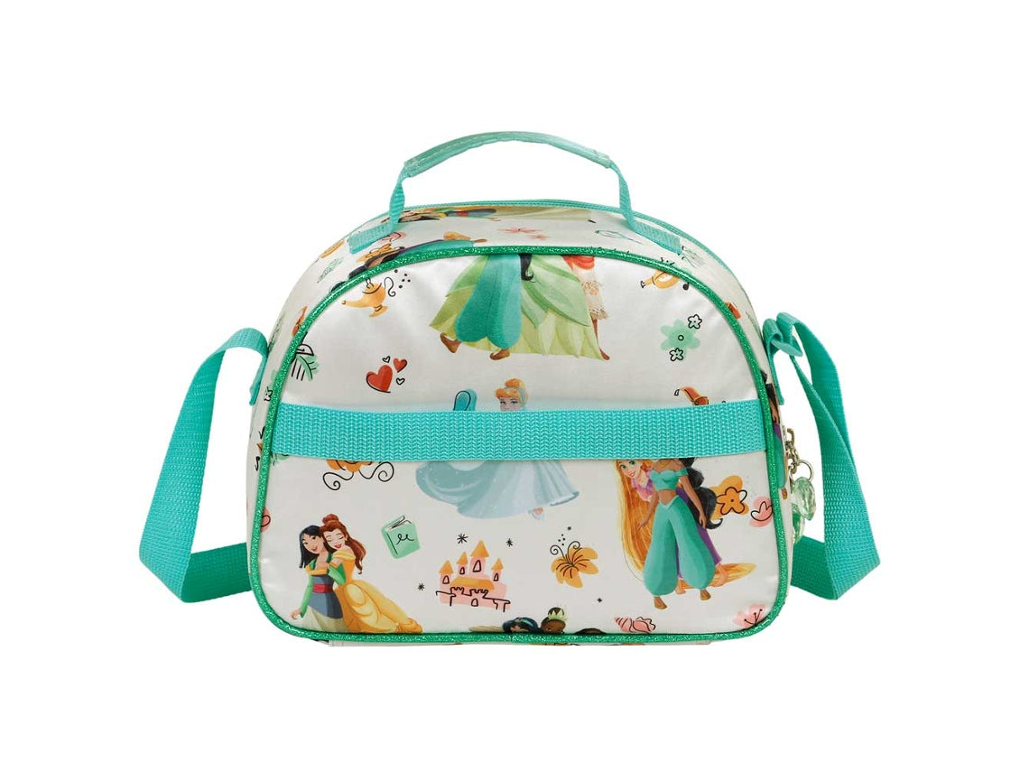 Karactermania Bolsa portamerienda Princesas Disney 3D 'Just be you', asa regulable, multicolor - 26 cm