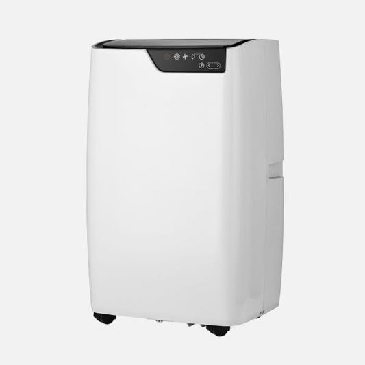 Abrila - Aire Acondicionado Portátil Frozen Blanco/Negro | 12000 BTU | 3 Velocidades | Deshumidificador | Control Remoto | Kit Ventana | 71x44x34 cm