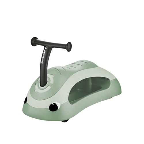 GLOBBER Walk N' ROLL Eco 2 en 1 - Andador y coche antideslizante, ruedas EVA, plástico sostenible con fibras de paja, convertible 2 en 1, color pistacho