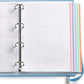 Miquelrius Carpebloc / archivador A4 Notebook 'Emotions' , recambio 100 hojas cuadrícula 5mm lateral colores, 4 anillas de 35 mm, color azul cielo - 33 cm