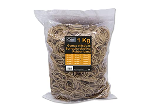 Bismark 152118 - Bolsa con gomas elásticas de 10 cm, 1 kg