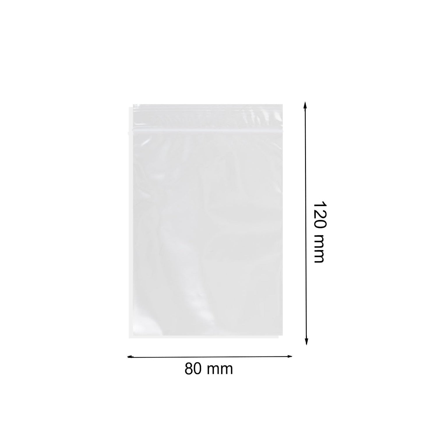 Fixo Pack 50063200－Pack de 100 bolsas autocierre, 80 x 120 mm