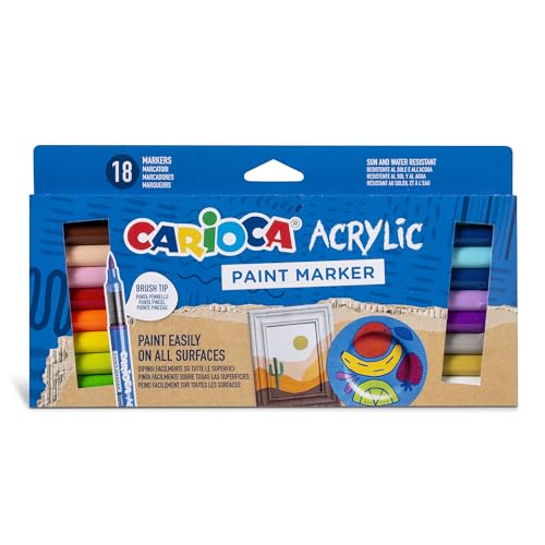 CARIOCA Acrylic - Rotuladores Pintura Base Agua para Lienzos