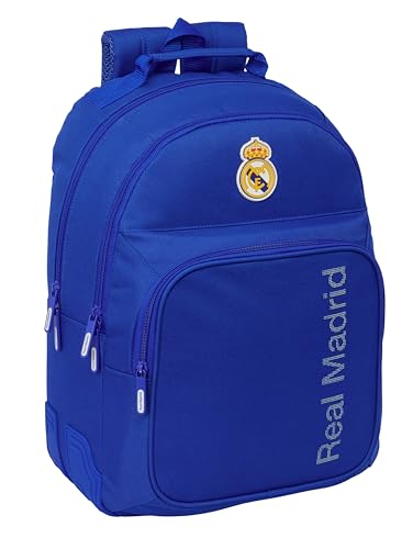 REAL MADRID - Mochila Escolar Infantil, Ideal para Niños de Diferentes Edades, Cómoda y Versátil, Calidad y Resistencia, 32x15x42 cm