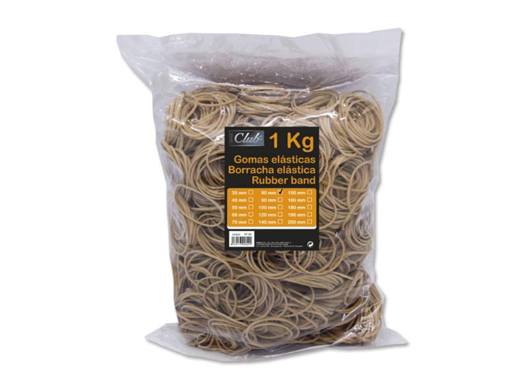 Bismark 152110 - Bolsa con gomas elásticas de 8 cm, 1 kg