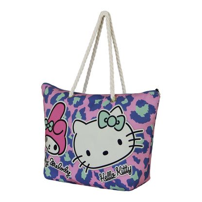 Karactermania Sanrio Hello Kitty Safari-Bolsa de Playa Soleil, Rosa, 52 x 37 cm