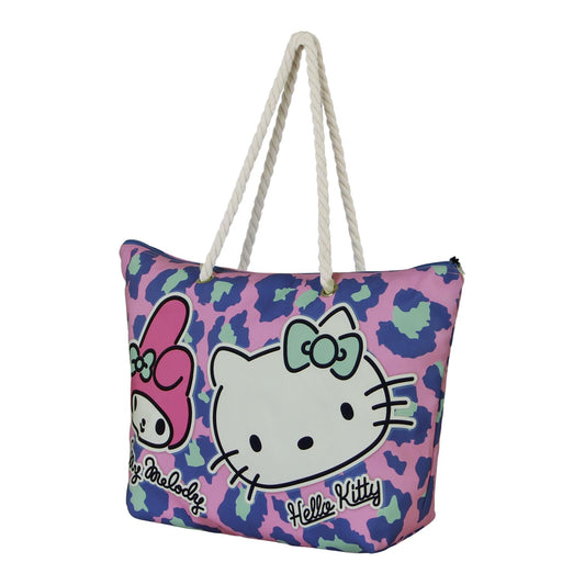 Karactermania Sanrio Hello Kitty Safari-Bolsa de Playa Soleil, Rosa, 52 x 37 cm