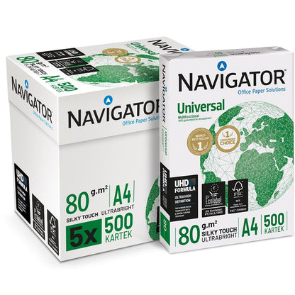 Navigator Universal - Papel multiusos para impresora - A4 80gr - 2500 hojas