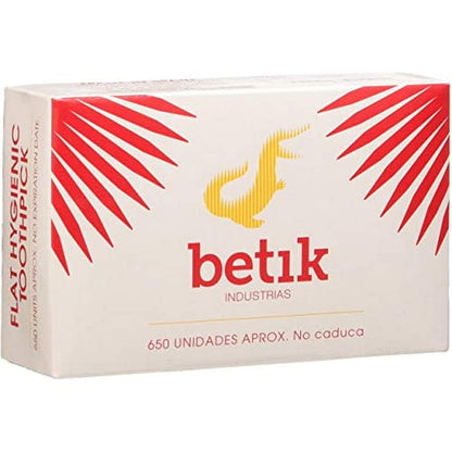 Betik 000010038, Palillo Dental, 65×1,3 mm, Pack de 650 Unidades Aprox.