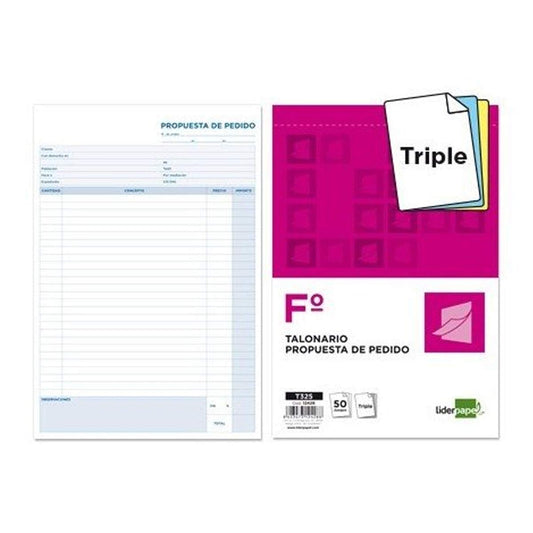 Liderpapel T325 - Talonario pedidos