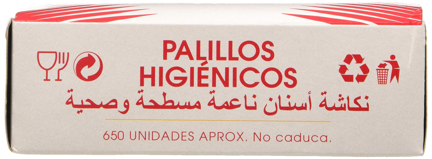 Betik 000010038, Palillo Dental, 65×1,3 mm, Pack de 650 Unidades Aprox.