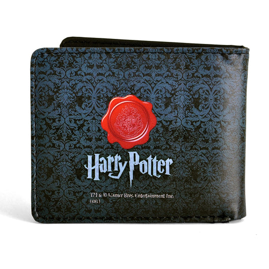 Cartera de Escudo de Hogwarts de Harry Potter ABYBAG179. Negro