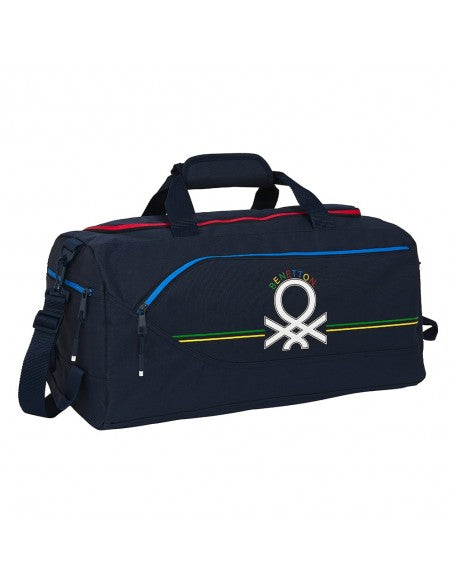 Bolsa de deporte Benetton 'Sixties' | SAFTA - Macuto 31 litros, 50 × 25 × 25 cm, azul marino
