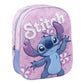 Mochila guardería Stitch en 3D | CERDÁ - Mochila preescolar oficial de Disney, tamaño ergonómico, hombreras acolchadas regulables, asa superior de transporte, mallas laterales portabotellas // Ref: 2100005351