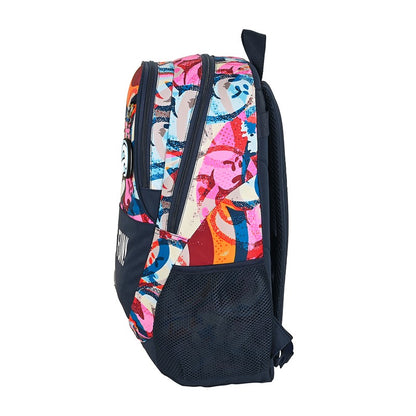 Mochila El Niño "Life is fun" | SAFTA - Mochila escolar gran capacidad, adaptable a carro, 44 cm, doble compartimento con cremallera // 612207665