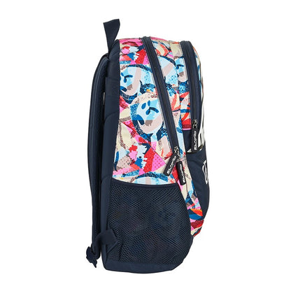 Mochila El Niño "Life is fun" | SAFTA - Mochila escolar gran capacidad, adaptable a carro, 44 cm, doble compartimento con cremallera // 612207665
