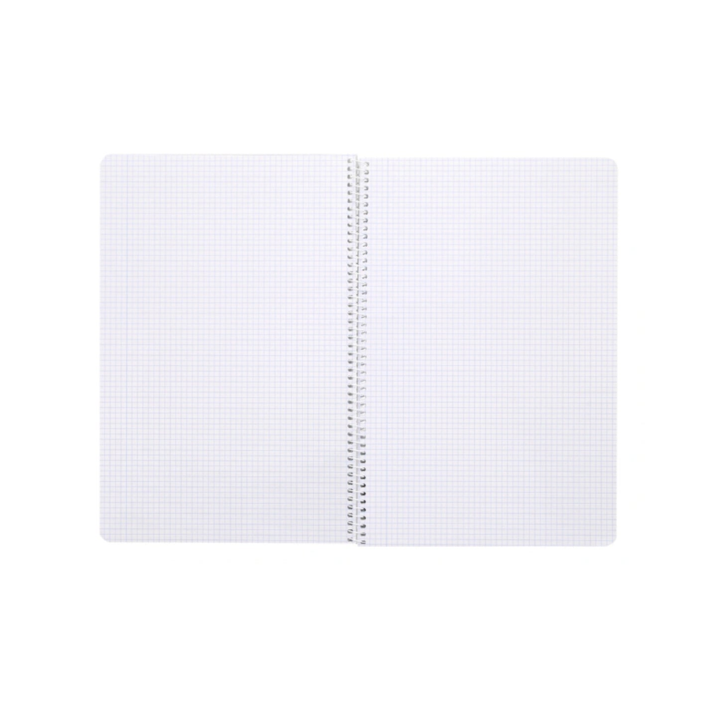 Cuadernos cuadros espiral folio, pack 10 ud.| LIDERPAPEL - Cuadernos Fº, cuadrícula 4mm, papel 60 gramos, 80 hojas, con margen, colores surtidos // Ref: 08194