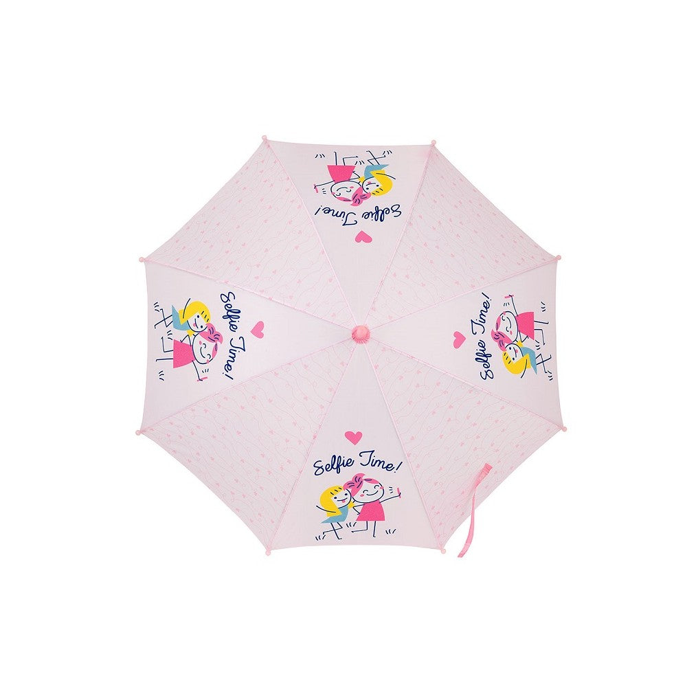 Paraguas infantil GlowLab Kids, color rosa pastel | SAFTA