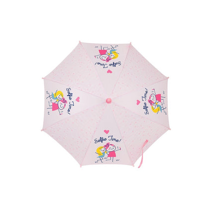 Paraguas infantil GlowLab Kids, color rosa pastel | SAFTA