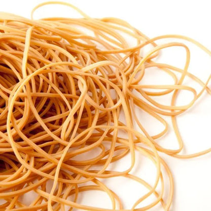 Gomas elásticas, bolsa de 1kg | CLUB - Pack de gomas de distinto tamaño (números 8, 10 y 12), multiusos, alta resistencia, color marrón natural