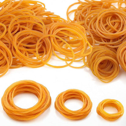 Gomas elásticas, bolsa de 1kg | CLUB - Pack de gomas de distinto tamaño (números 8, 10 y 12), multiusos, alta resistencia, color marrón natural