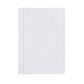 Recambio para archivador A4| LIDERPAPEL - Paquete de 100 hojas, cuadrícula 4mm, 100 gramos, con margen // Ref: 47116