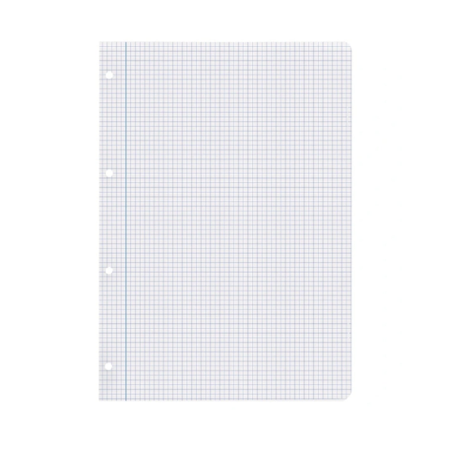 Recambio para archivador A4| LIDERPAPEL - Paquete de 100 hojas, cuadrícula 4mm, 100 gramos, con margen // Ref: 47116