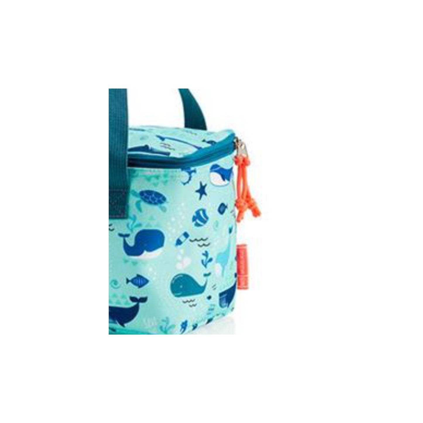 Bolsa isotérmica 'Save the Ocean' | Miquelrius - Portador de alimentos con estampado de ballena, fabricado con materiales reciclados - REF: 19682