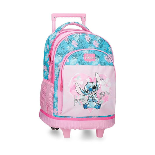 Mochila carro escolar 'Heart Stitch', producto oficial de Disney | JOUMMABAGS
