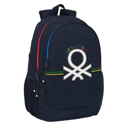 Mochila grande Benetton Sixties | SAFTA - Mochila de gran capacidad, adaptable a carro, mallas laterales portabotellas // Ref: 612306665