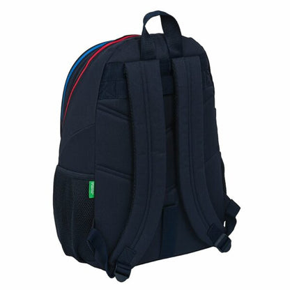Mochila grande Benetton Sixties | SAFTA - Mochila de gran capacidad, adaptable a carro, mallas laterales portabotellas // Ref: 612306665