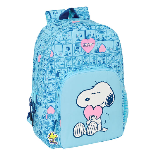 Mochila Snoopy 'Love', de Safta | Adaptable a carro, 30x14x46 cm, 19.3 litros