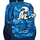Mochila escolar grande El Niño, adaptable a carro | SAFTA - Azul, 44 cm, doble compartimento