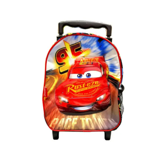 Mochila infantil con carro Cars 'Rayo McQueen race to win' | PERONA - Producto oficial Disney, 34 cm