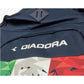 Mochila escolar Diadora 'Bandera Italiana' | SAFTA - Triple Compartimento y Malla Portabotellas, azul marino, 42 cm