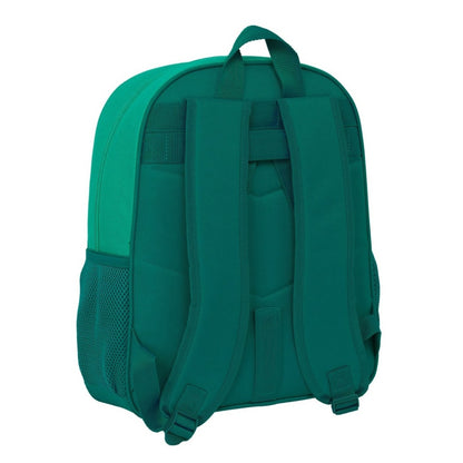 Mochila junior Real Betis Balompié | SAFTA - Producto oficial del equipo, adaptable a carro, color verde agua // Ref: 612566640