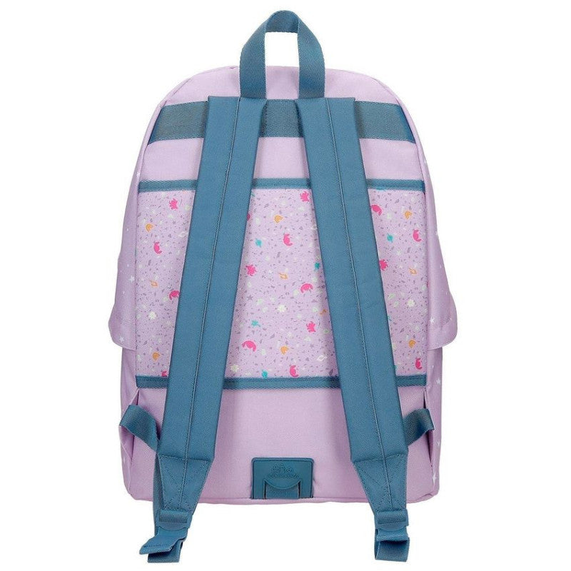 Mochila escolar Stitch "Lovely" | JOUMMA - Mochila adaptable a carro, 44cm, producto oficial de Disney, colores pastel // Ref: 31625F1