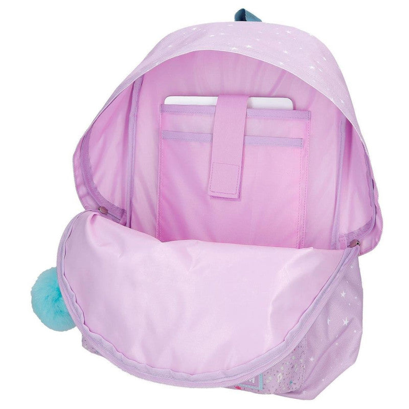 Mochila escolar Stitch "Lovely" | JOUMMA - Mochila adaptable a carro, 44cm, producto oficial de Disney, colores pastel // Ref: 31625F1
